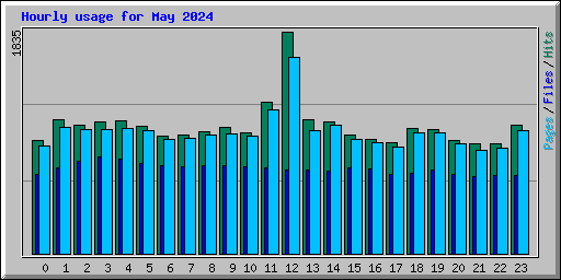 Hourly usage for May 2024